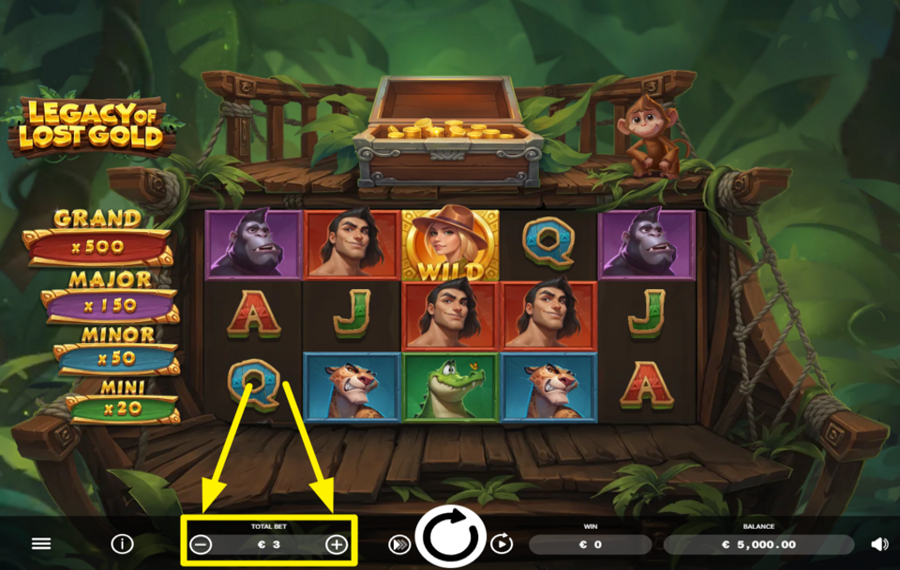 Legacy of Lost Gold SPECIFICA LA TUA SCOMMESSA.