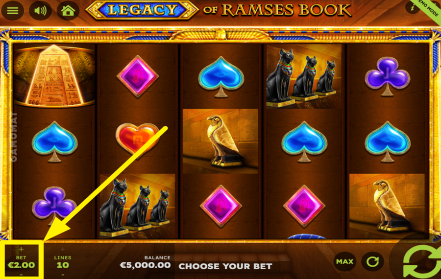 Legacy of Ramses Book ATTRIBUER UNE VALEUR DE PARI.