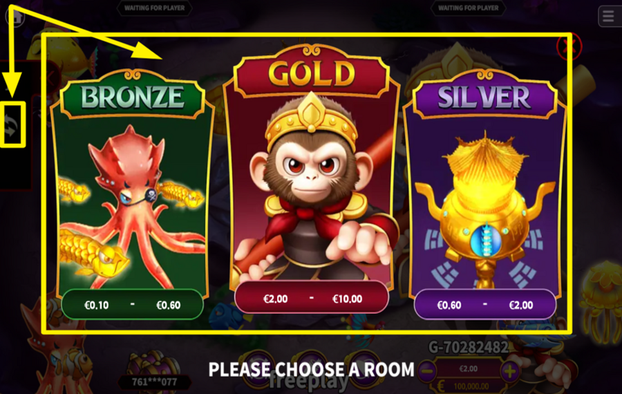 Legend of Monkey ENTER A GAME ROOM.
