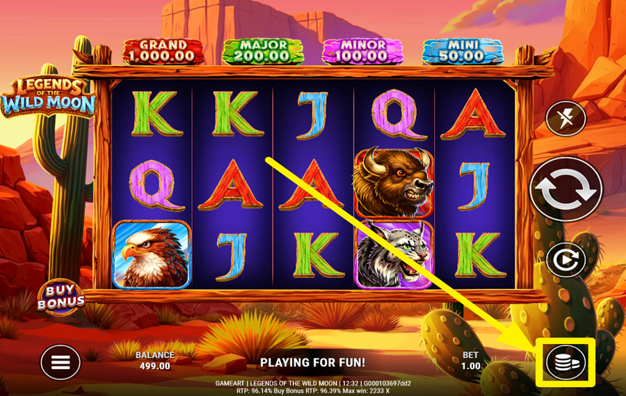 Legends of the Wild Moon ESPECIFIQUE SU APUESTA.