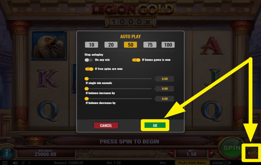 Legion Gold ATTIVA LA RIPRODUZIONE AUTOMATICA.