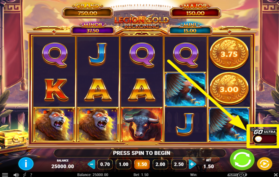 Legion Gold Reckoning GO ULTRA FOR BIGGER WINS!