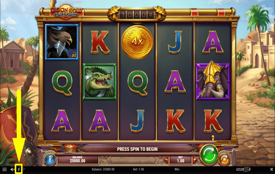 Legion Gold Unleashed JOUEZ AVEC VITESSE.