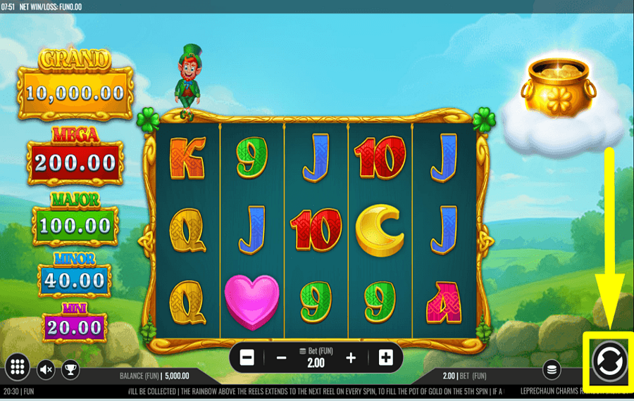 Leprechaun Charms Rainbow Jackpots TIME TO GAMBLE.
