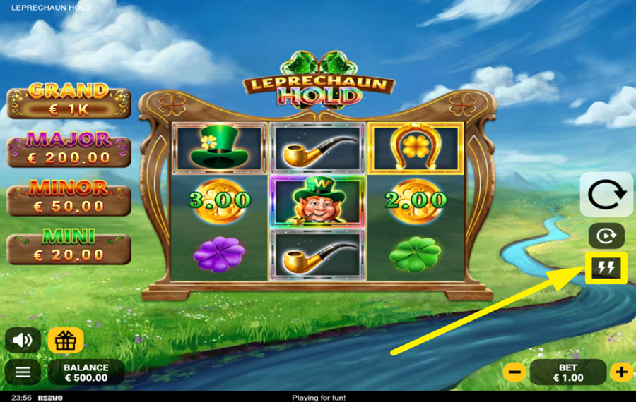 Leprechaun Hold SCATENA LA POTENZA DEL TURBO.