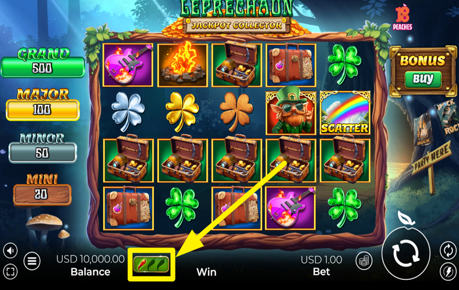 Leprechaun Jackpot Collector SCEGLI IL LIVELLO DI VOLATILITÀ.