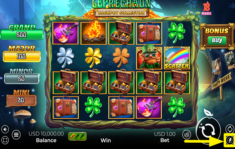 Leprechaun Jackpot Collector CAMBIA LA VELOCITÀ.