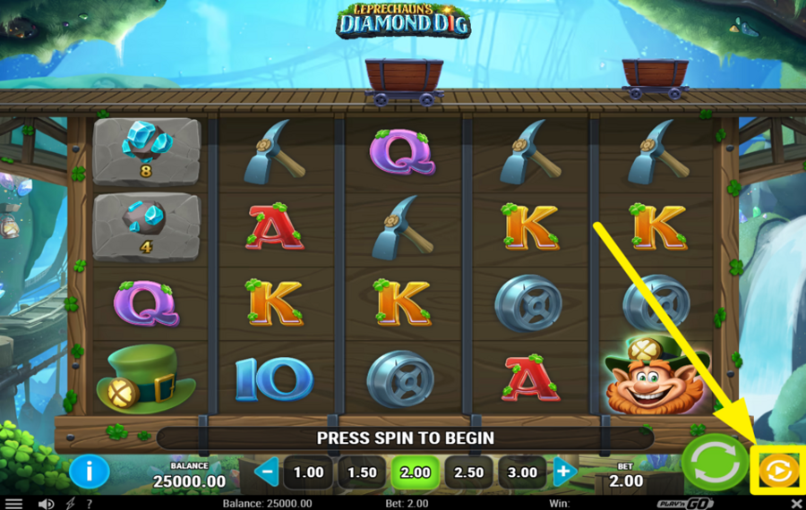 Leprechauns Diamond Dig ENABLE AUTOPLAY.