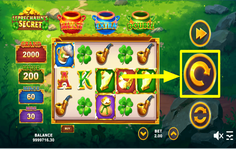 Leprechauns Secret SPIN FOR REWARDS.