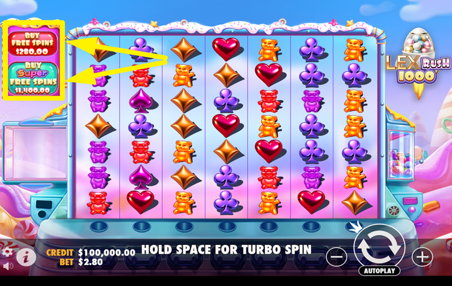 Lex Rush 1000 UNLOCK FREE SPINS.