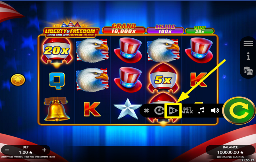 Liberty and Freedom Hold and Win Extreme 10000 ВКЛЮЧИТЬ АВТОВОСПРОИЗВЕДЕНИЕ.
