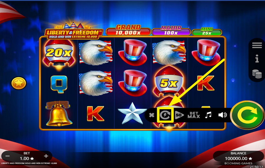 Liberty and Freedom Hold and Win Extreme 10000 УСИЛЯЙТЕ ИГРУ.