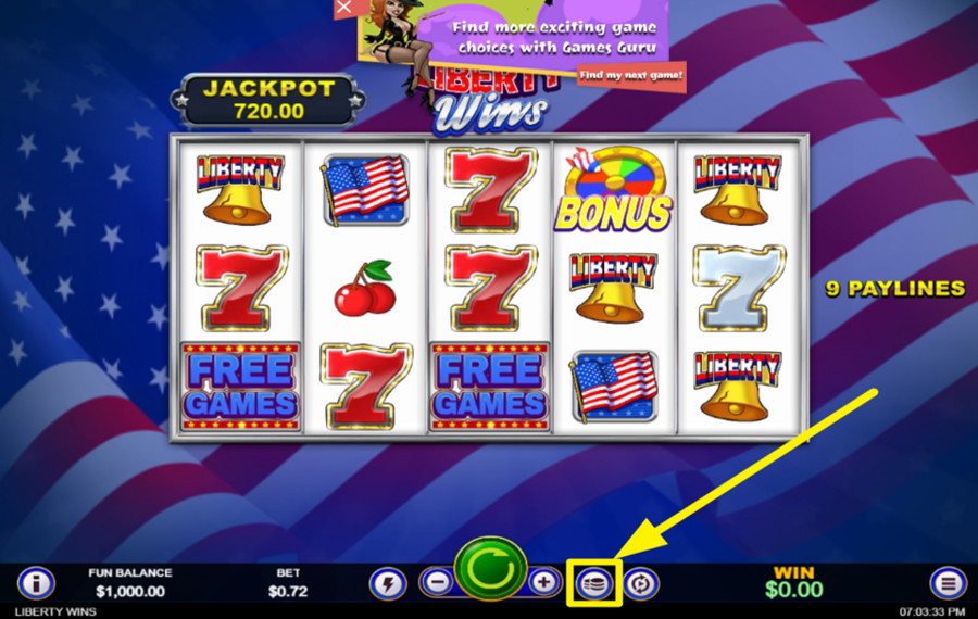 Liberty Wins TARGET THE MAXIMUM BETTING AMOUNT.