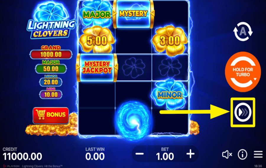 Lightning Clovers Hit the Bonus УВЕЛИЧЬТЕ СКОРОСТЬ.