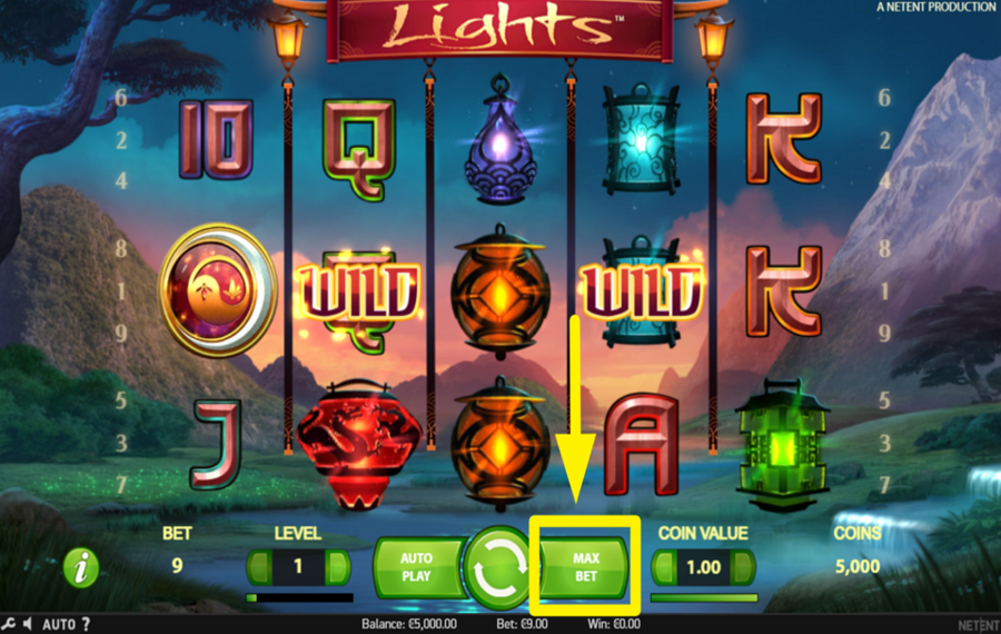 Lights IMPOSTA LA PUNTATA PIÙ ALTA.