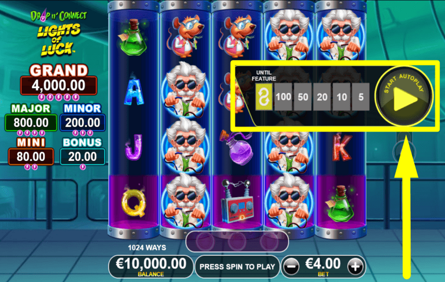 Lights of Luck AUTOMATISCH FORTSETZEN.