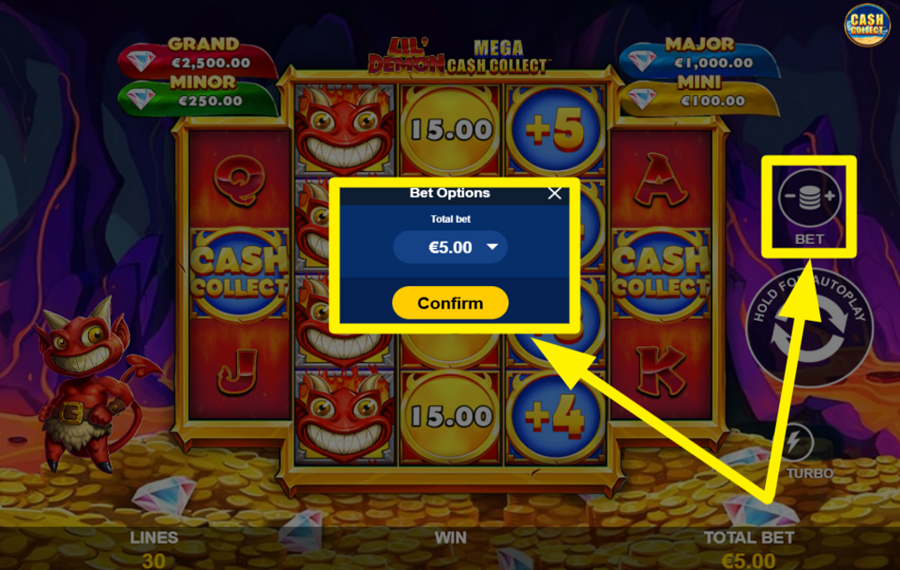 Lil Demon Mega Cash Collect FESTLEGEN SIE IHREN EINSATZ.