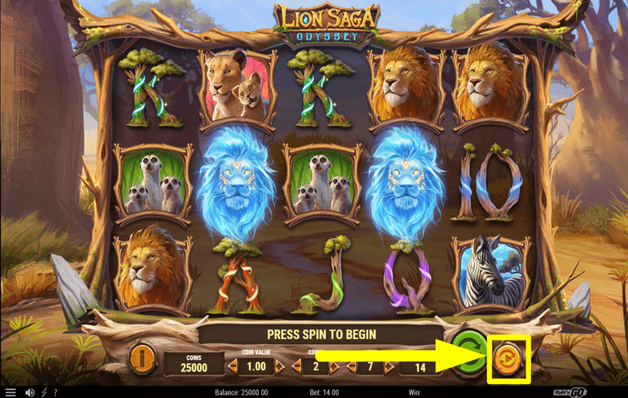 Lion Saga Odyssey ACTIVER LA LECTURE AUTOMATIQUE.