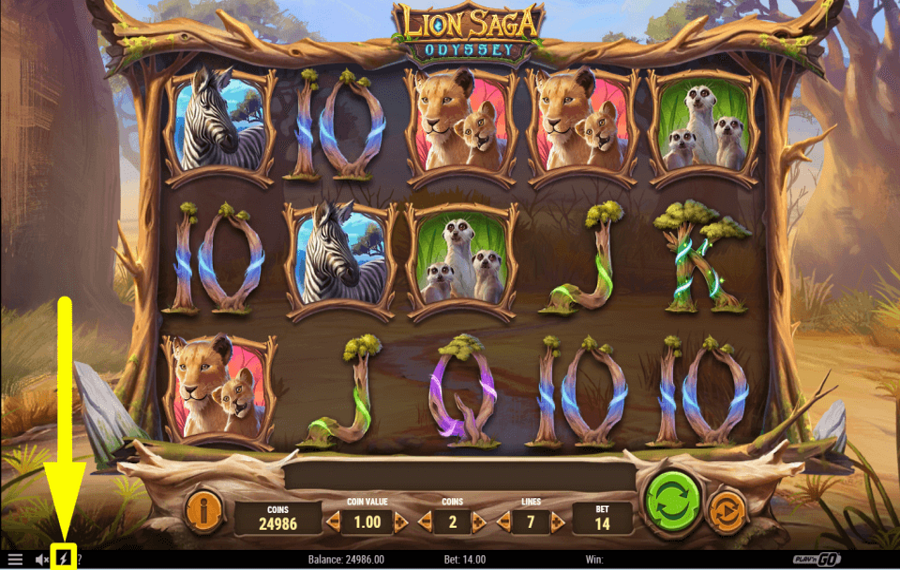 Lion Saga Odyssey ACCÉLÉREZ LES TOURS.