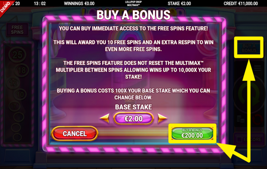 Lollipop Drop MultiMax ПОЛУЧАЙТЕ БЕСПЛАТНЫЕ ВРАЩЕНИЯ.