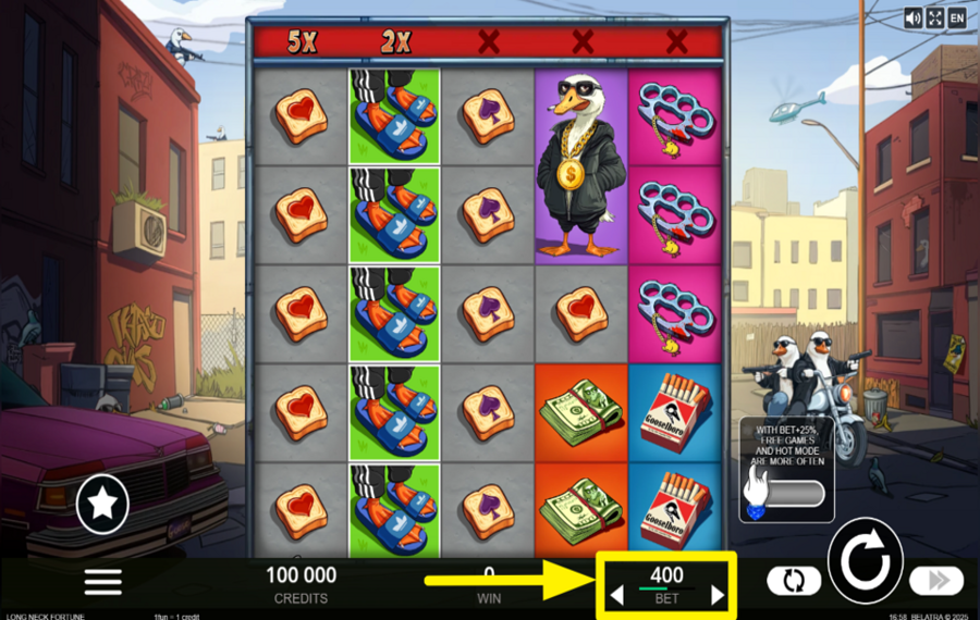 Long Neck Fortune PLACE YOUR BET.