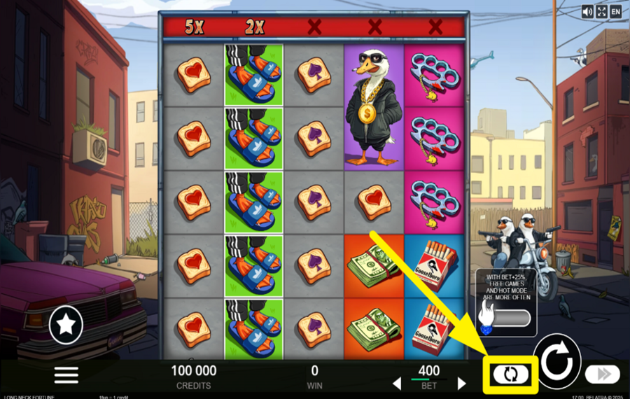 Long Neck Fortune CHOOSE AUTOMATIC SPINS.