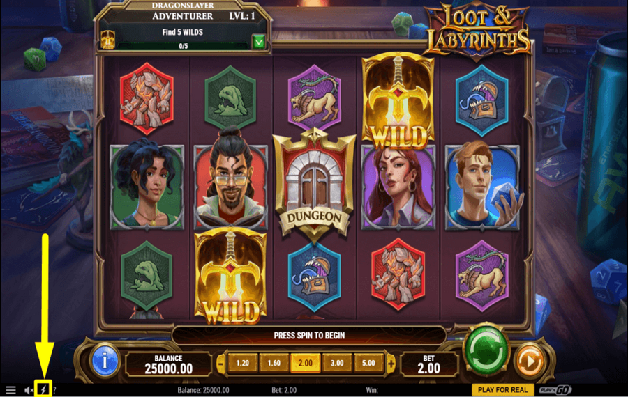 Loot and Labyrinths УВЕЛИЧЬТЕ СВОЮ СКОРОСТЬ.