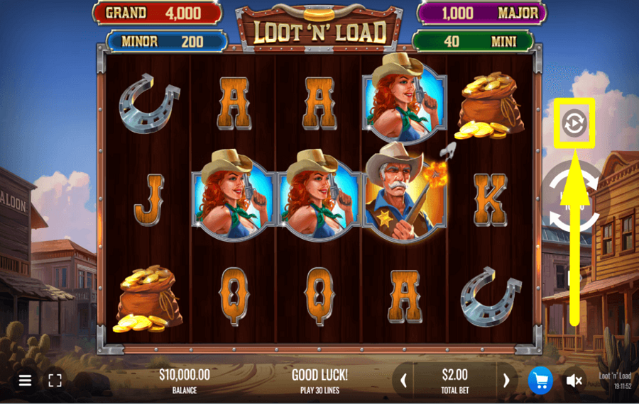 Loot n Load CONTINUE AUTOMATICALLY.