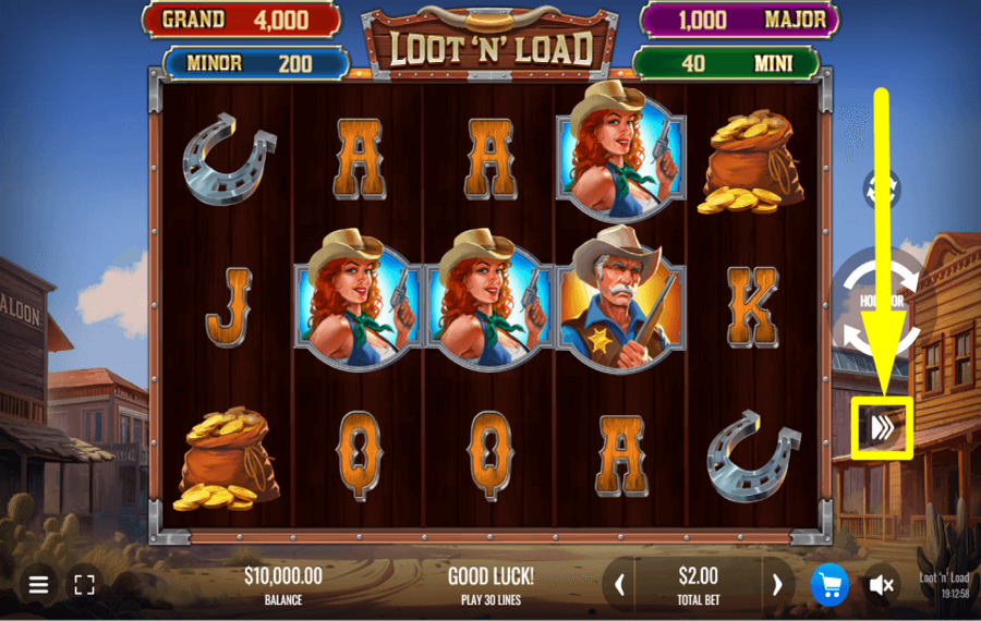 Loot n Load CHANGE GAME SPEED.