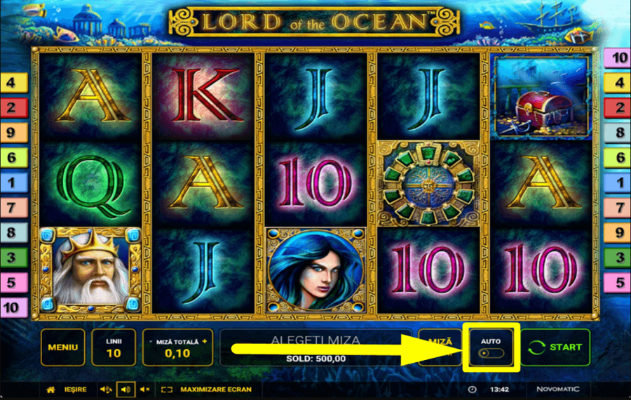 Lord of The Ocean AUTORISER LES TOURS AUTOMATIQUES.