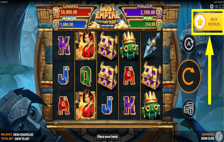 Lost Empire Featuring Ruby Blaze SEIZE THE BONUS.