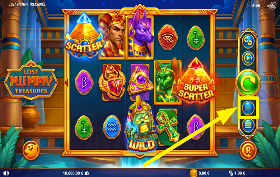 Lost Mummy Treasures AUGMENTEZ LE TEMPO.