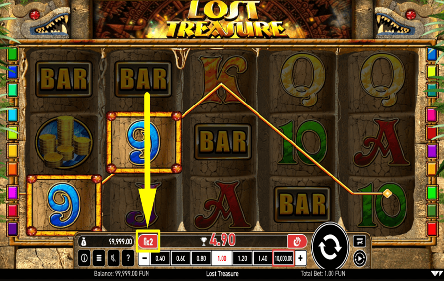 Lost Treasure WAGER YOUR WINS.