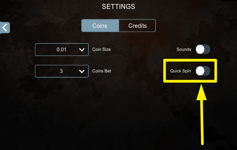 Lost Vegas BESCHLEUNIGEN SIE DIE DREHUNGEN.