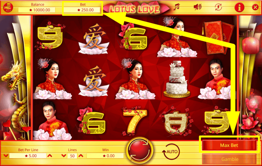 Lotus Love BET THE MAXIMUM AMOUNT.