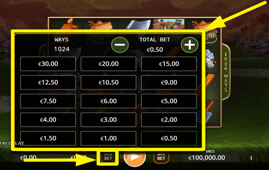 Lu Ban ADJUST YOUR BETTING AMOUNT.