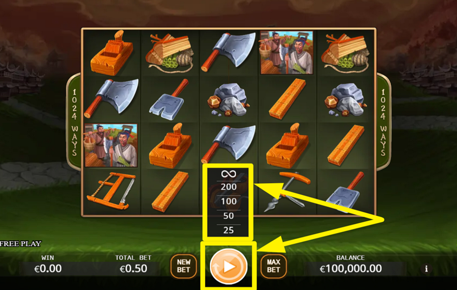 Lu Ban USE THE AUTOSPIN FEATURE.
