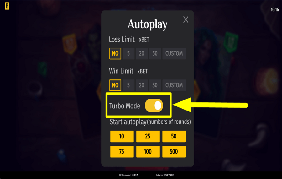 Luck and Magic Scratch ACTIVER LE MODE TURBO.