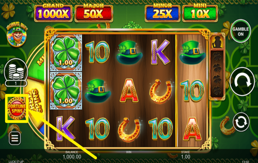 Luck It Up ACTIVA LOS GIROS DE LA FORTUNA.