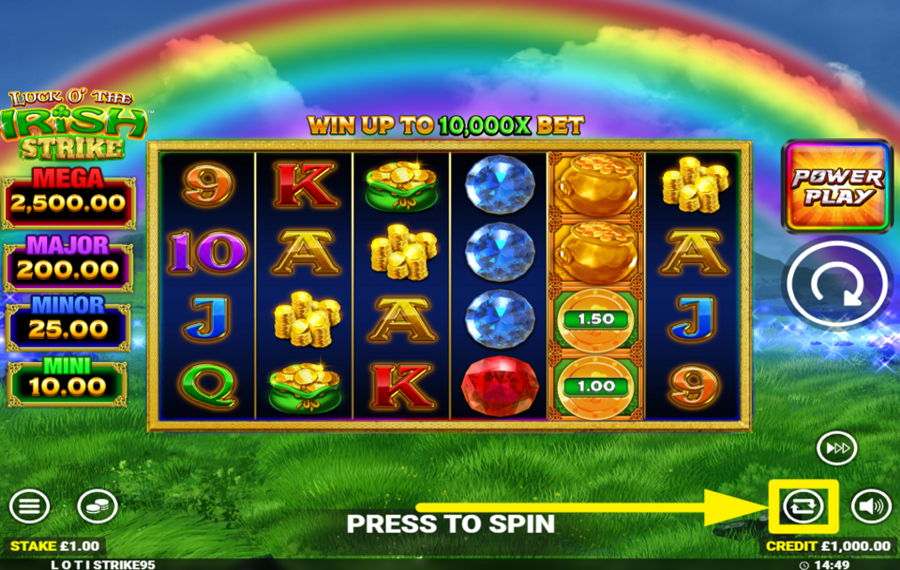 Luck O the Irish Strike USE THE AUTOPLAY FEATURE.