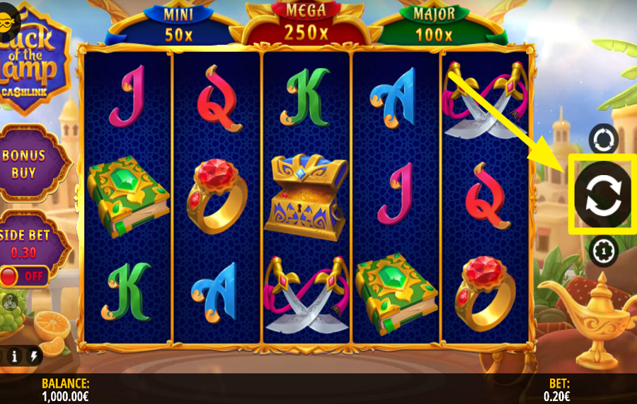 Luck of the Lamp Cashlink НАЖМИТЕ КНОПКУ ВРАЩЕНИЯ.