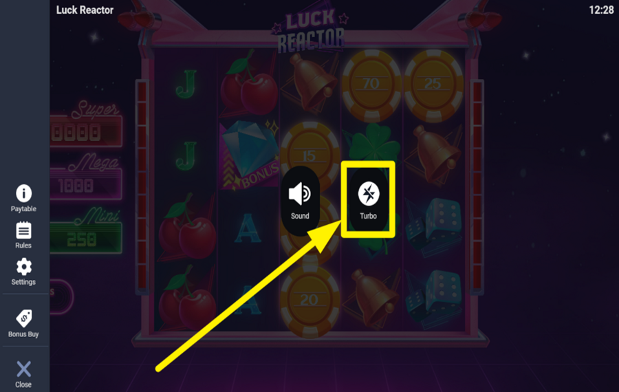 Luck Reactor AUGMENTE LA VITESSE.