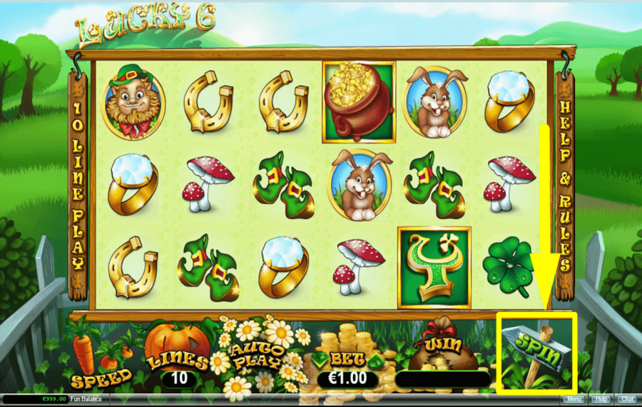 Lucky 6 APPUYEZ SUR « SPIN » POUR JOUER.