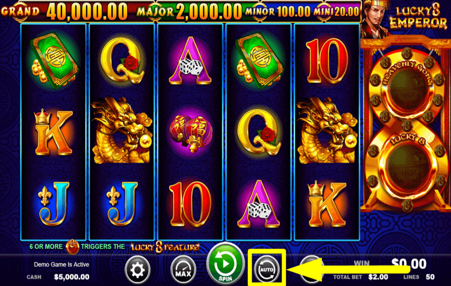 Lucky 8 Emperor ПРОДОЛЖИТЬ АВТОМАТИЧЕСКИ.