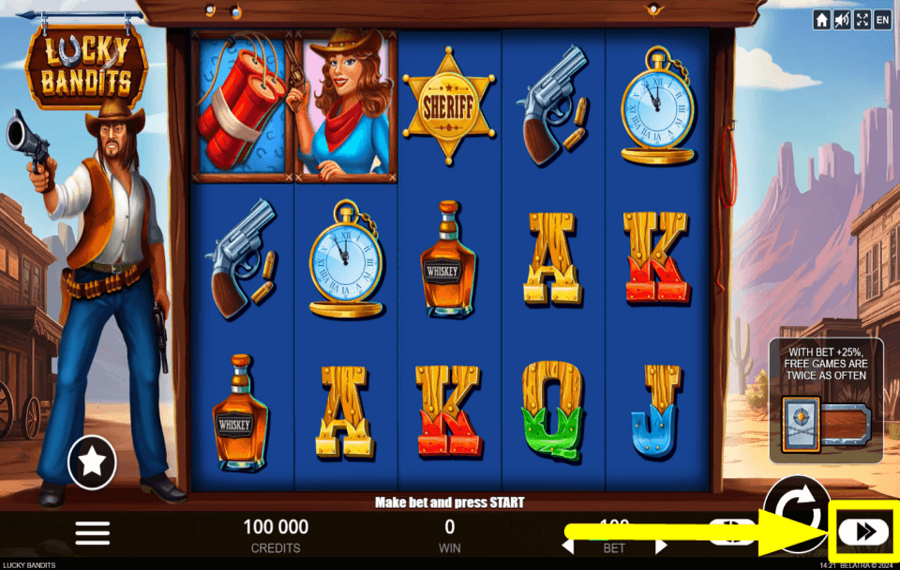 Lucky Bandits STEP UP YOUR GAME.