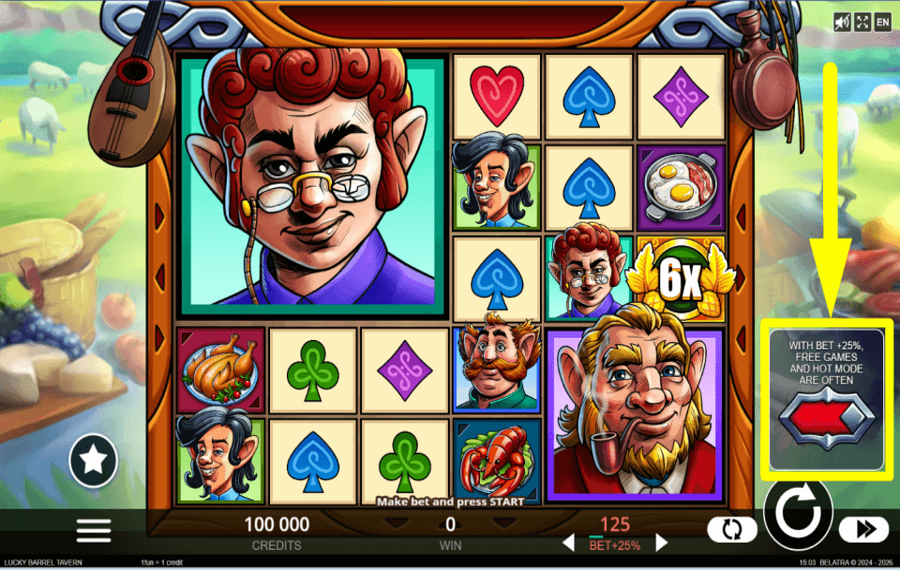 Lucky Barrel Tavern VALUTARE LE SCOMMESSE EXTRA.