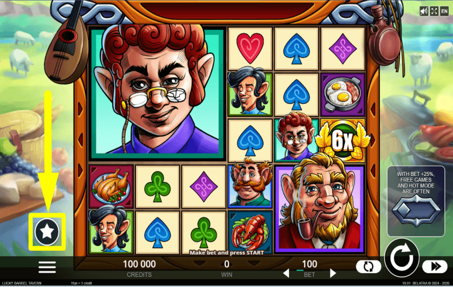 Lucky Barrel Tavern RACCOGLI I BONUS.