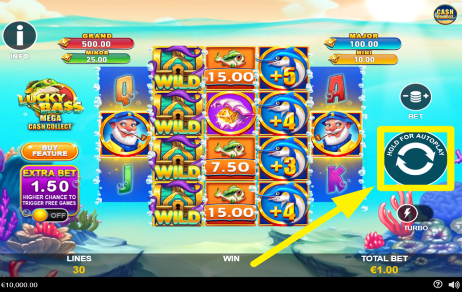 Lucky Bass Mega Cash Collect Lassen Sie die Spannung brennen!