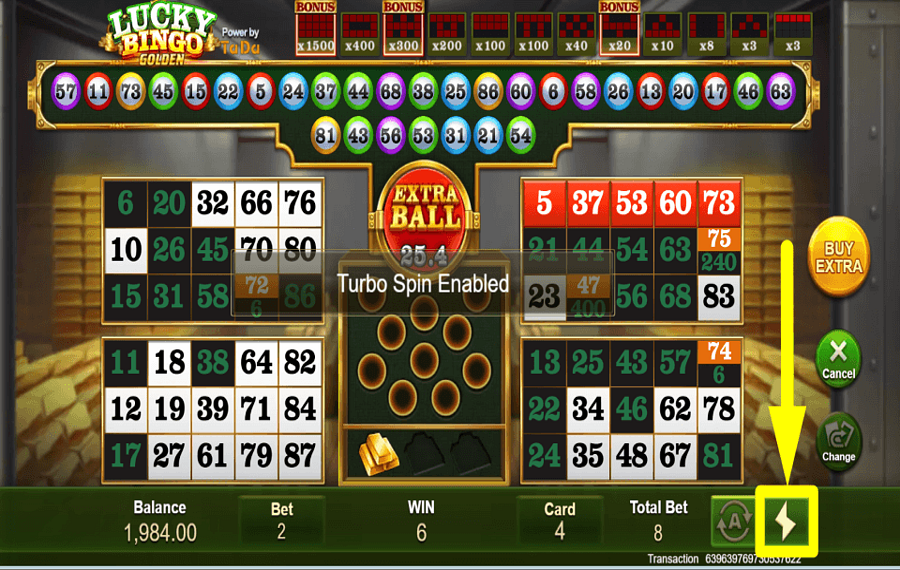 Lucky Bingo УСКОРЬТЕ ИГРУ.