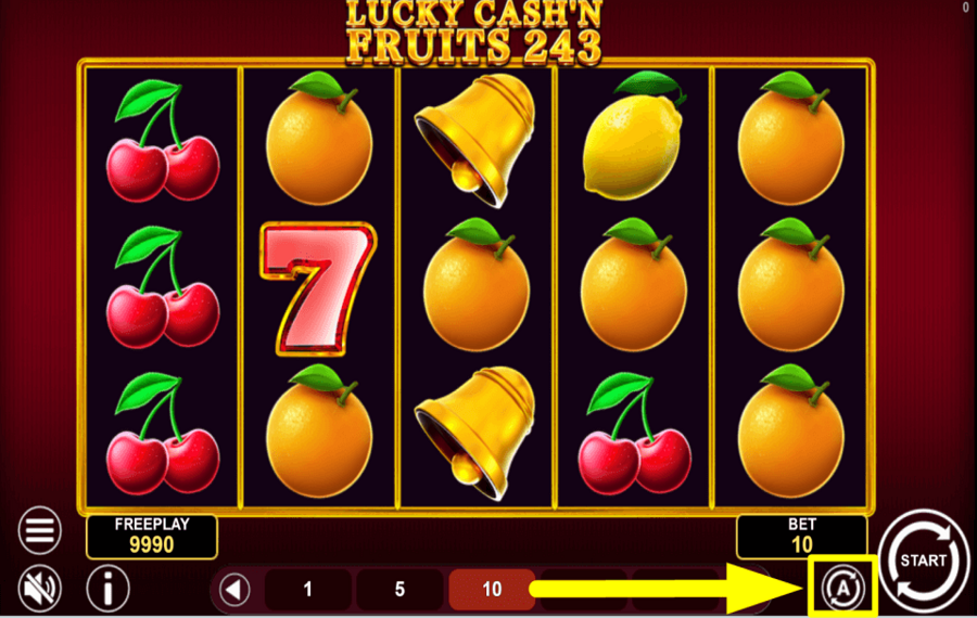 Lucky Cash n Fruits 243 USE THE AUTOPLAY FEATURE.